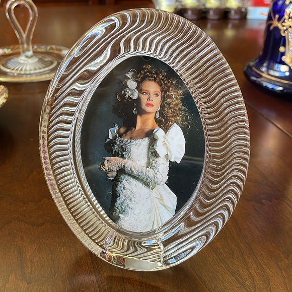 Mikasa Japan Crystal oval photo picture frame - Picture 6 of 6